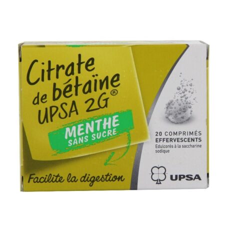 Citrate de betaine Upsa menthe sans sucre 2g