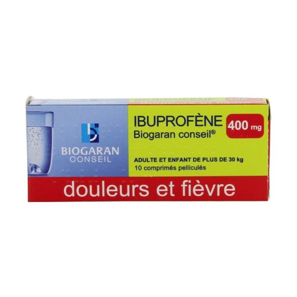 Ibuprofene biogaran conseil 400mg 10 comprimés pelliculés