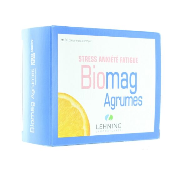 Biomag agrumes stress anxiété fatigue 90 comprimés Biomag agrumes stress anxiété fatigue 90 comprimés
