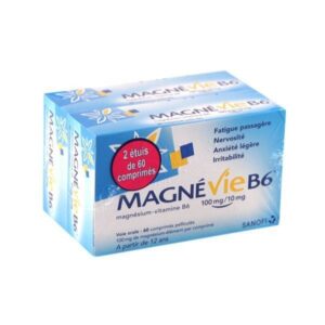 Magnévie B6 100 mg/10 mg 120 comprimés pelliculés