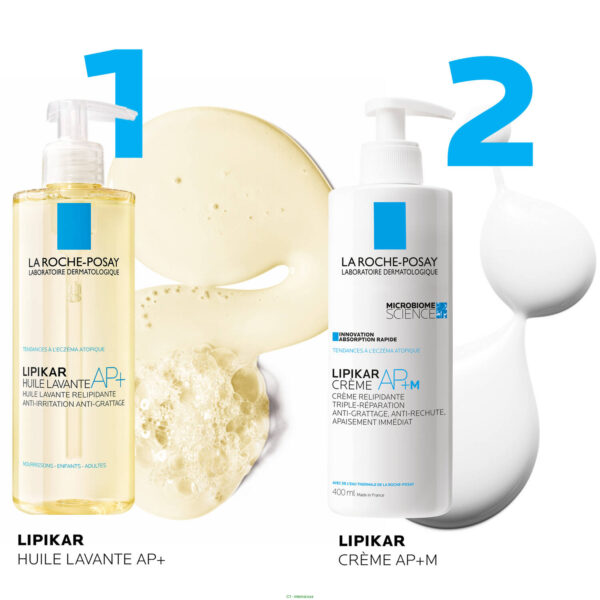 3337875803786_Lipikar-Creme-AP+M_400ml_07_La-Roche-Posay La Roche-Posay Lipikar AP+ M Crème Relipidante 400 ml – Image 3
