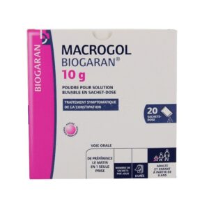 Macrogol Biogaran 10 G Poudre Pour Solution Buvable 20 Sachets-Doses