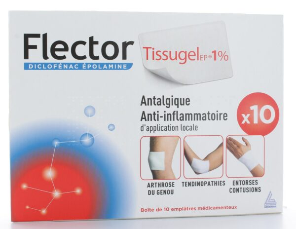 Flectortissugelep 1 % Emplâtre Médicamenteux 10 enveloppes