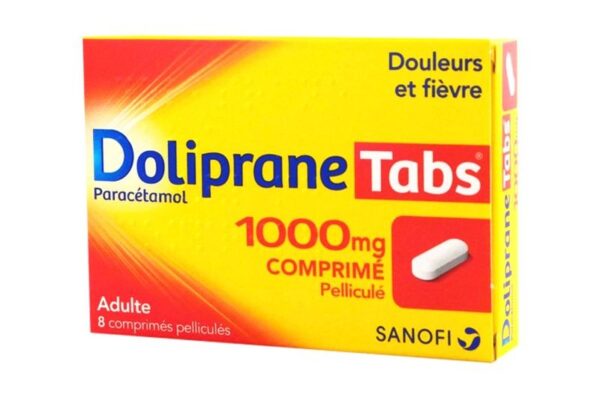 Dolipranetabs 1000 mg 8 Comprimés Pelliculés