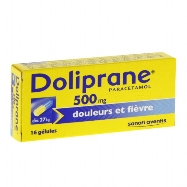 Doliprane 500mg 16 gélules Doliprane 500mg 16 gélules
