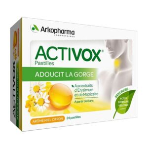 Activox Pastilles Blister 3x8 Miel Citron
