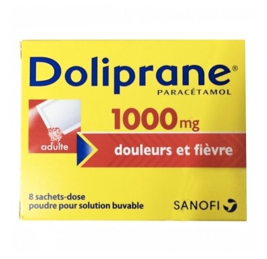 Doliprane 1000mg douleurs et fièvre 8 sachets