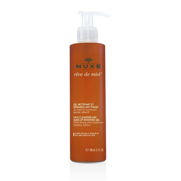 Nuxe Rêve de Miel Gel Nettoyant et Démaquillant Visage 200 ml