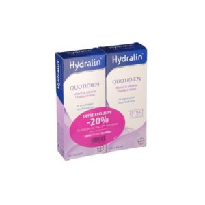 HYDRALIN - GEL LAVANT QUOTIDIEN USAGE INTIME – LOT DE 2 X 200 ML