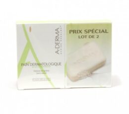 A-DERMA PAIN DERMATOLOGIQUE PEAUX DELICATES 2X100G