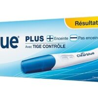 Test de grossesse clearblue plus avec tige contrôle - boite de 1 test