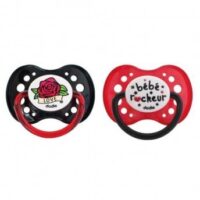 DODIE - 2 SUCETTES ANATOMIQUES SILICONE - ROCK - 18M+ - A3
