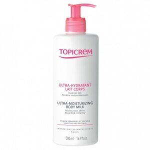 TOPICREM LAIT CORPS ULTRA HYDRATANT PEAUX SENSIBLES ET SECHES 500ML