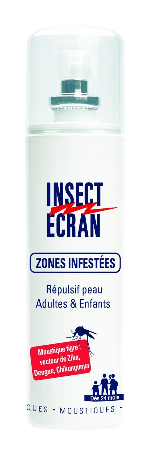 INSECT ECRAN - ZONES INFESTEES - REPULSIF PEAU - 100 ML