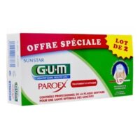 GUM PAROEX GEL DENTIFRICE ANTIPLAQUE 75 ML - LOT DE 2