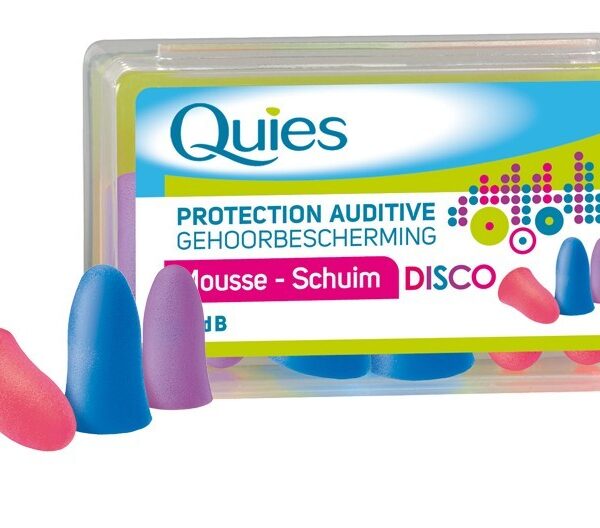 QUIES - PROTECTION AUDITIVE - MOUSSE DISCO - 3 PAIRES