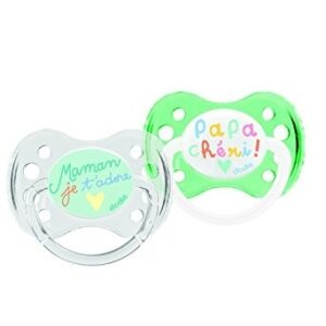 DODIE - 2 SUCETTES ANATOMIQUES SILICONE - MAMAN & PAPA - 0-6M - A31