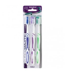 SUPERWHITE - BROSSES A DENT - SOUPLE - LOT DE 3