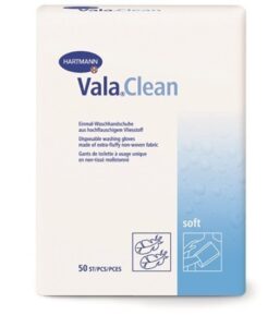 HARTMANN - VALA CLEAN - GANTS DE TOILETTE A USAGE UNIQUE - 50 GANTS