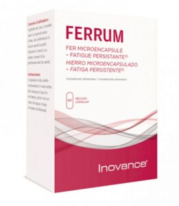 INOVANCE Ferrum 60 Gélules - Complément Alimentaire au Fer Bisglycinate