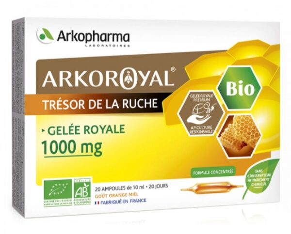 Trésor de la ruche 1000mg 20 ampoules arkoroyal arkopharma