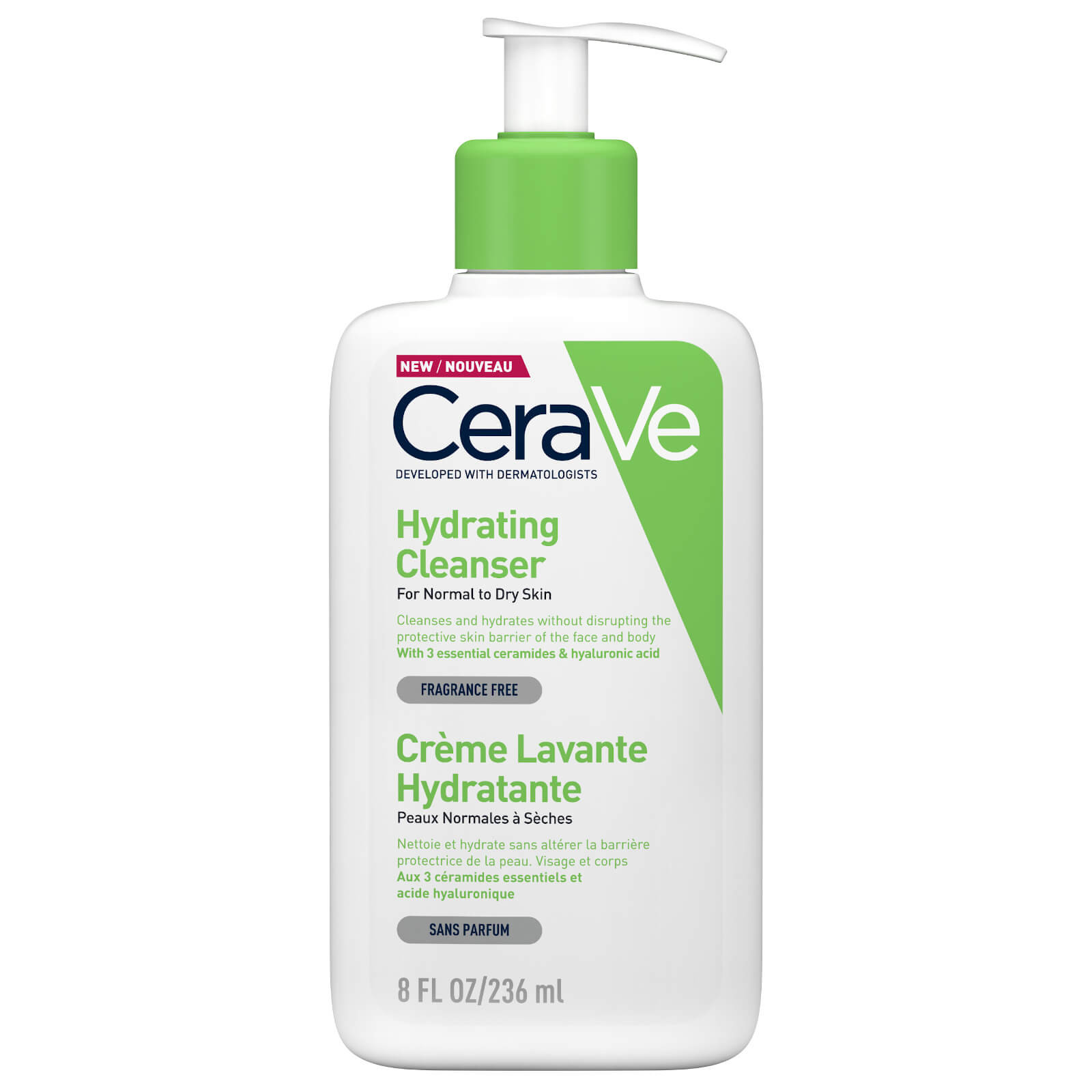 CeraVe Crème Lavante Hydratante 473 ml