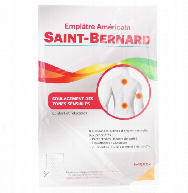 SAINT-BERNARD EMPLÂTRE AMÉRICAIN GRAND-MODÈLE 19 X 30CM