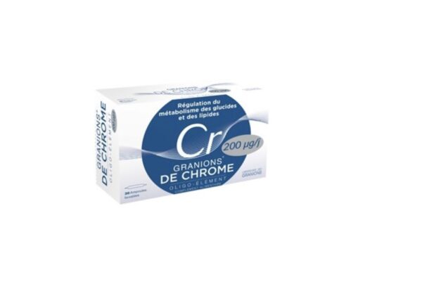 GRANIONS DE CHROME 30 AMPOULES BUVABLES DE 2ML