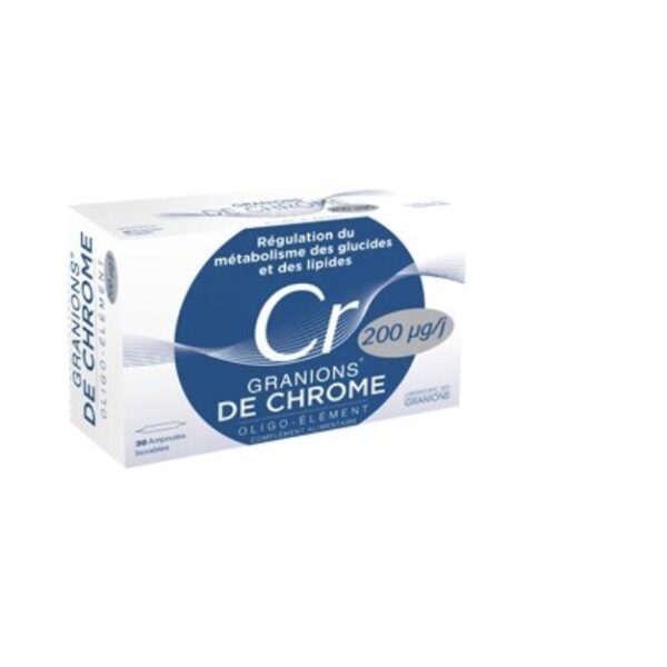 GRANIONS DE CHROME 30 AMPOULES BUVABLES DE 2ML