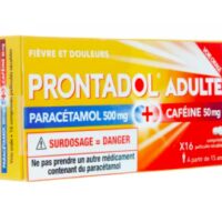 Prontadol adulte Paracétamol 500 mg/ caféine 50 mg 16 comprimés