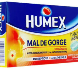 Humex Mal de gorge menthe glaciale sans sucre pastilles