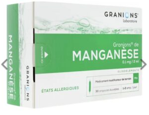 Granions de manganèse 0,1mg/2ml 30 ampoules