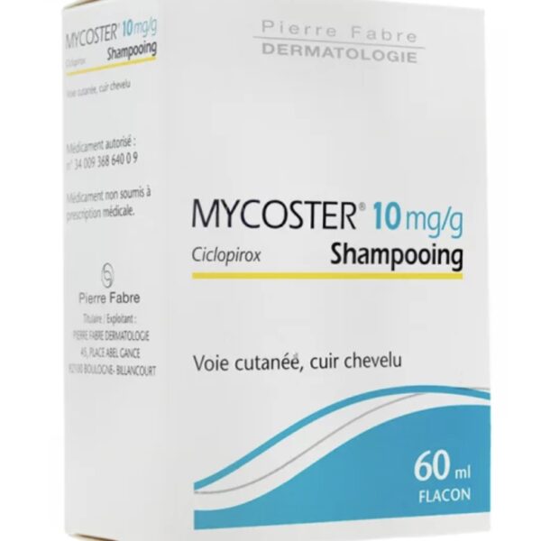 Mycoster 10mg/g shampoing 60 ml