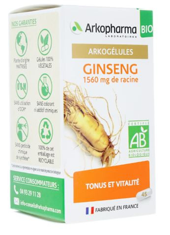 Arkogélules ginseng Bio gélules