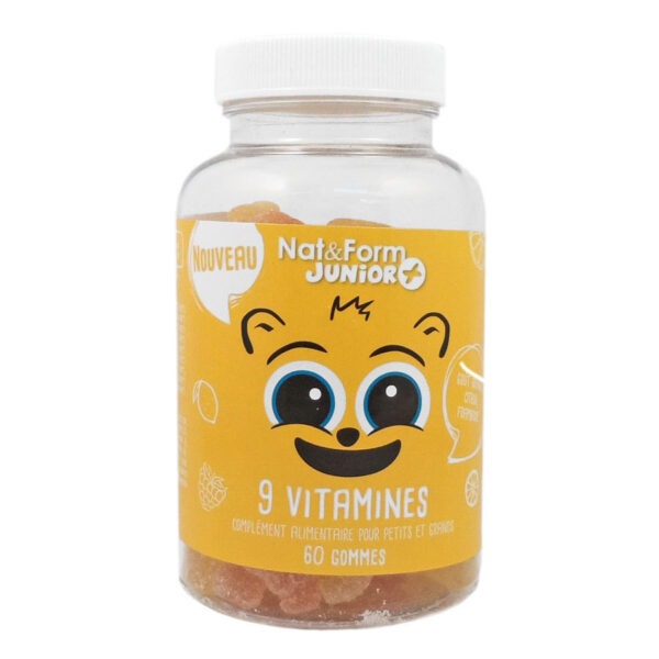 Nat & Form Junior + 9 vitamines 60 oursons