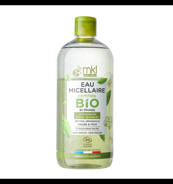 Eau micellaire Bi-phase certifiée BIO - 500 ml