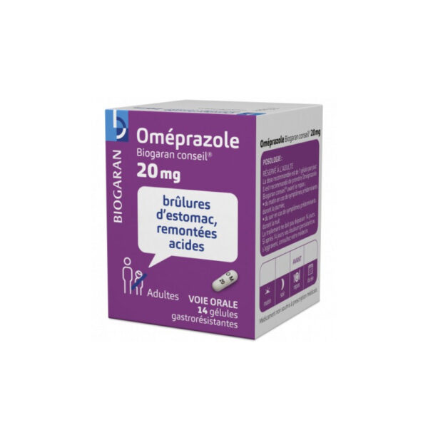 OMEPRAZOLE 20MG 14 GELULES GASTRORESISTANTES BIOGARAN CONSEIL