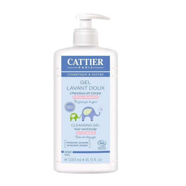 Gel lavant doux bébé Bio des Laboratoires Cattier