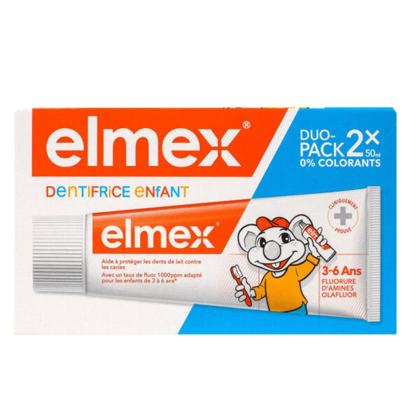 Elmex Dentifrice Enfant Lot de 2 x 50 ml