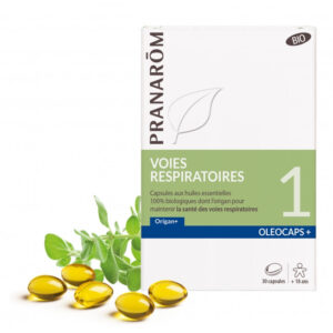 Oléocaps + 1 Bio - Voies respiratoires 30 capsules d'huiles essentielles -