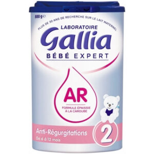 GALLIA Bébé Expert AR 2 - GALLIA AR 2 Lait en Poudre Anti Régurgitations Nourrissons de 6 à 12 Mois