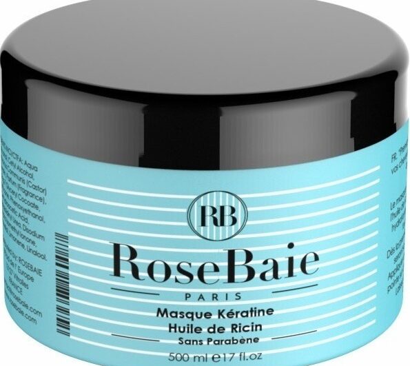 RoseBaie Masque Kératine x Huile de Ricin 500 ml