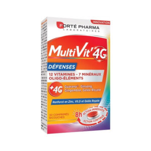 Forté Pharma MultiVit'4G Défenses 30 Comprimés Bicouches