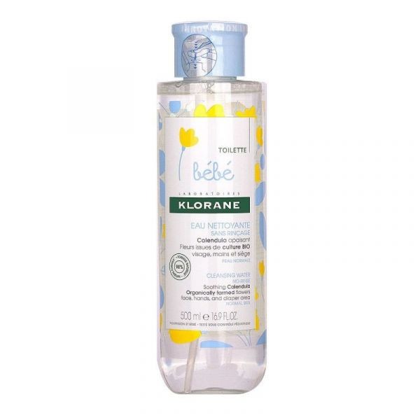 Klorane Bébé Eau Nettoyante sans Rinçage 500 ml