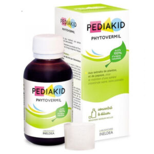 PEDIAKID Phytovermil 125ml - 100% d' Origine Naturelle - Parasitose Intestinale