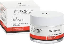 Stim renew 8 soin nuit anti-âge unifiant Eneomey - pot de 50 ml