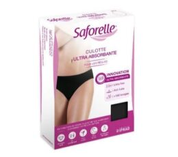 Saforelle Culotte Ultra Absorbante Noir Pour Les Règles Taille M