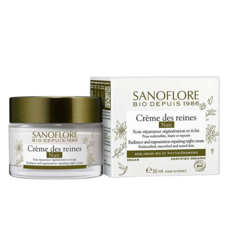 Crème des reines nuit bio Sanoflore - pot de 50ml