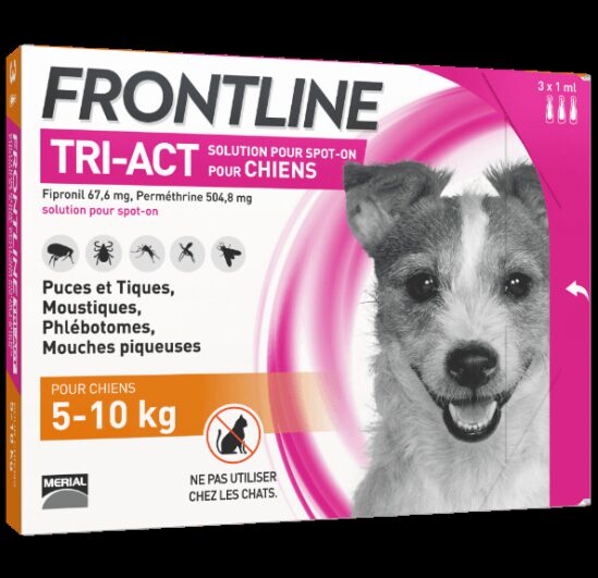 Frontline TRI-ACT Chiens 5-10 kg 3 Pipettes