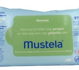 Mustela Lingettes Nettoyantes à l'Avocat 60 Lingettes